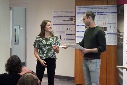 Conversation at a lab event