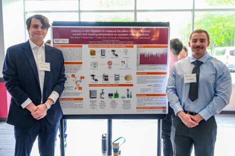 Patrick Reilly and Troy Walker at their poster